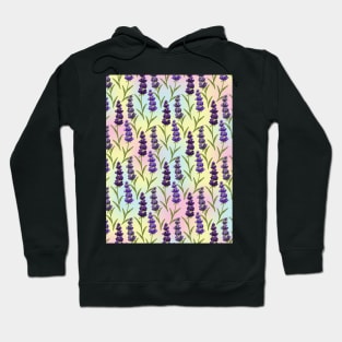 Lavender Flowers Pattern Hoodie